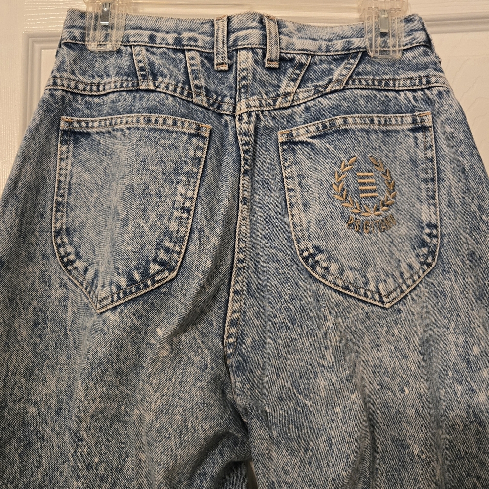 PS Gitano Vintage 80s Acid Wash High Waisted Jeans Sz 12